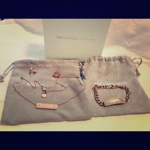 Michael Kors jewelry set. From Macy’s gently used